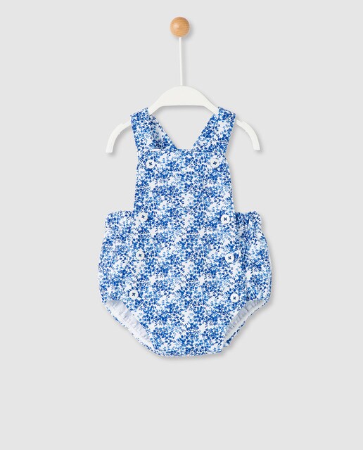 navy blue romper baby girl
