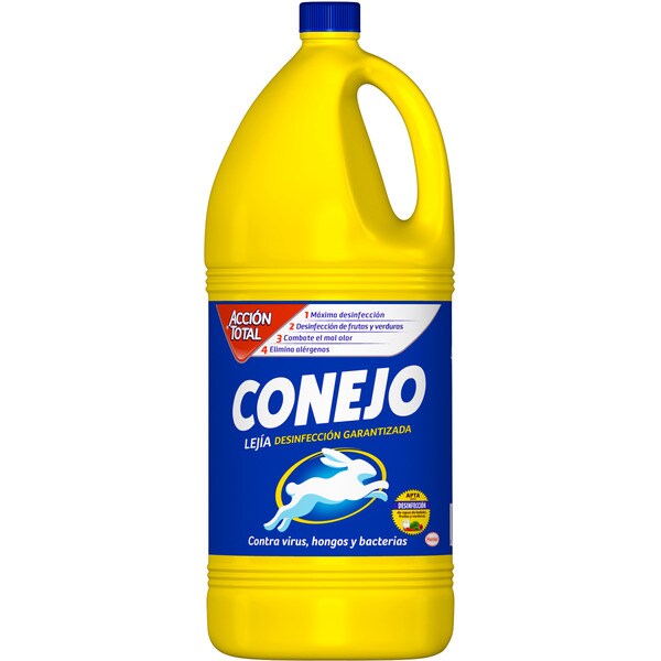 Normal yellow bleach bottle 4 l · CONEJO · Supermercado El Corte Inglés