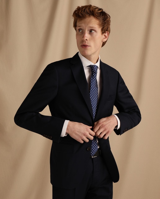 Men's slimfit navy blue wool suit jacket · Men's fashion · El Corte Inglés