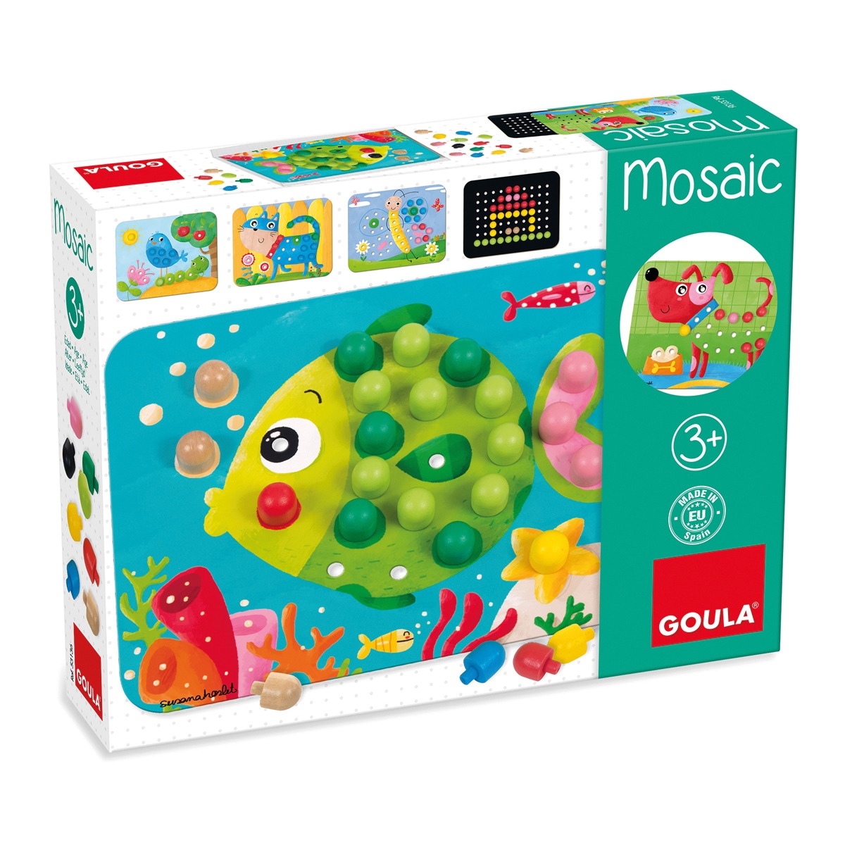 Goula - Juguete Educativo De Madera Mosaico Goula.