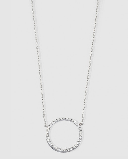 Collar Mio de oro blanco y diamantes