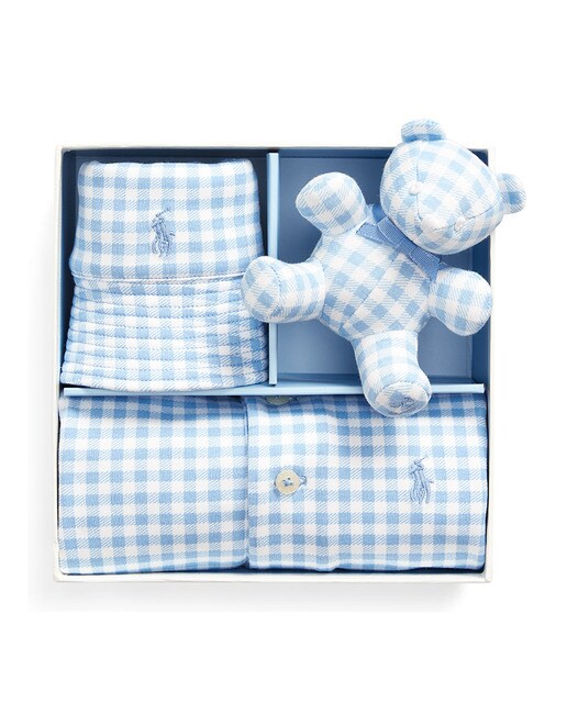 gingham romper baby boy