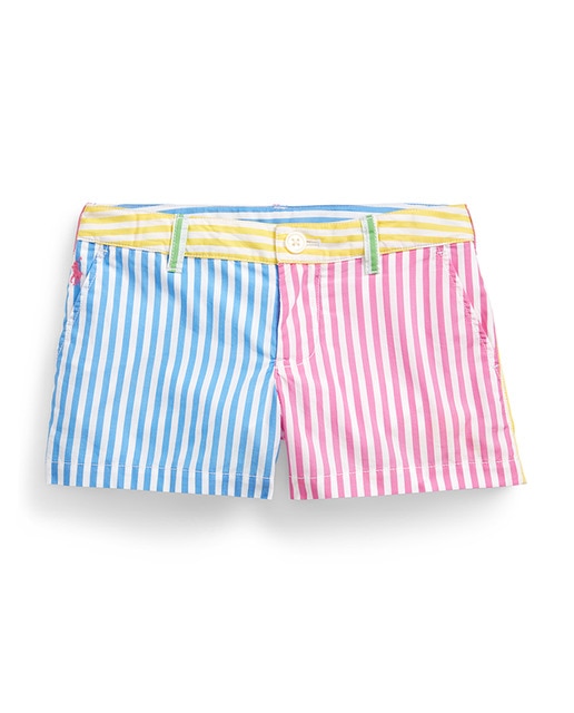 girls striped shorts