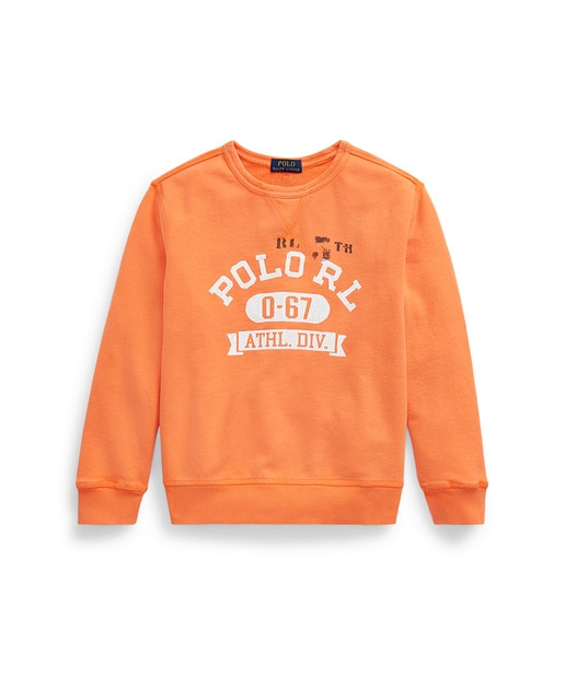 orange polo sweatshirt