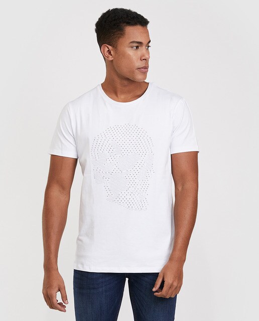 camiseta blanca jack and jones