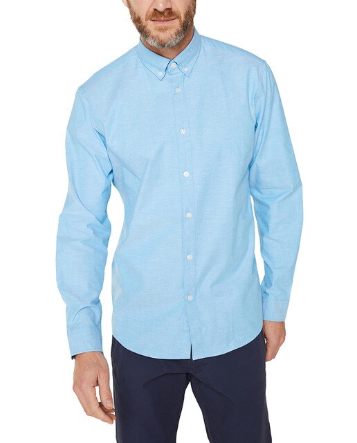 camisa color turquesa para hombre