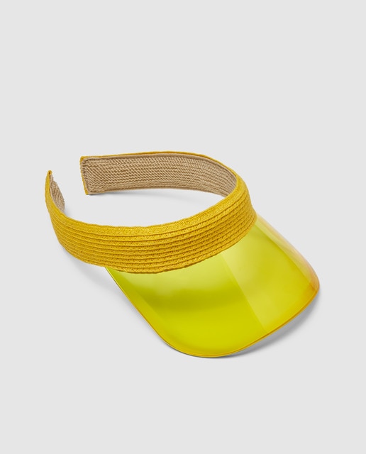 Visera de mujer Donatzelli de paja en amarillo