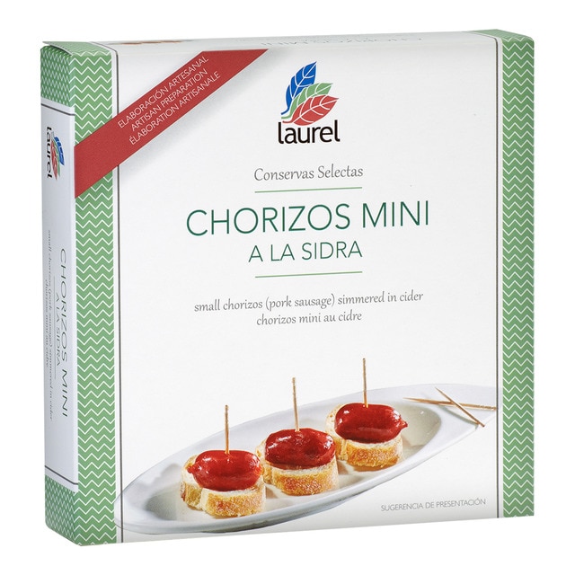 Chorizos mini a la sidra Laurel
