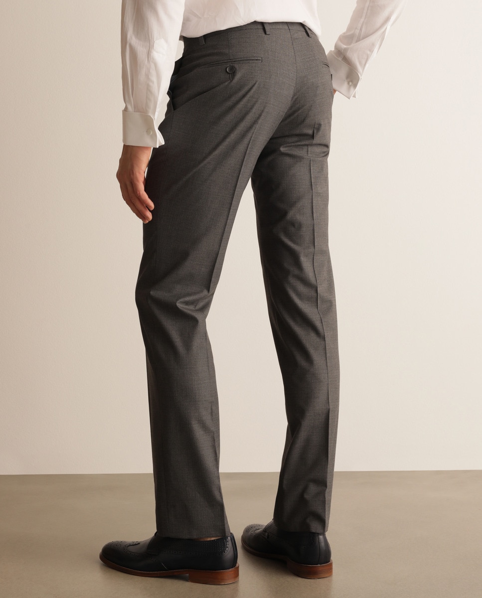pantalon vestir hombre gris
