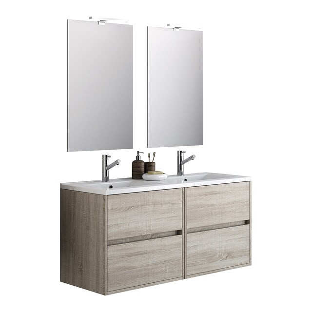 Conjunto de baño con 4 cajones y espejos Noja Salgar · Hogar · El Corte