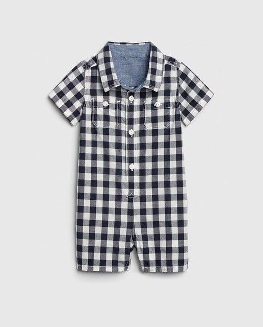checked romper