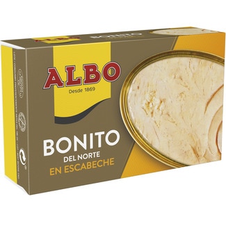 ALBO Biscay skipjack tuna in marinade tin 82 drained weight g