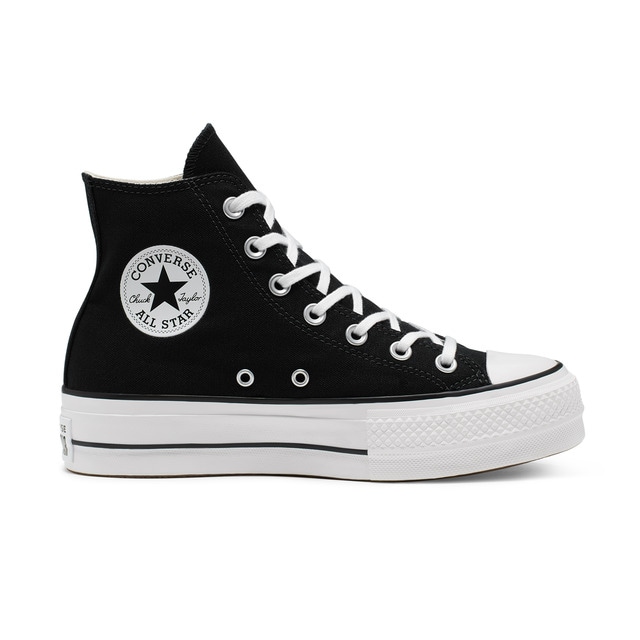 converse hautes noires femme