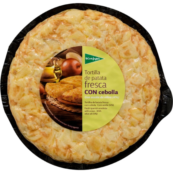 Tortilha de Batata Fresca com Cebola e Azeite embalagem 600 g