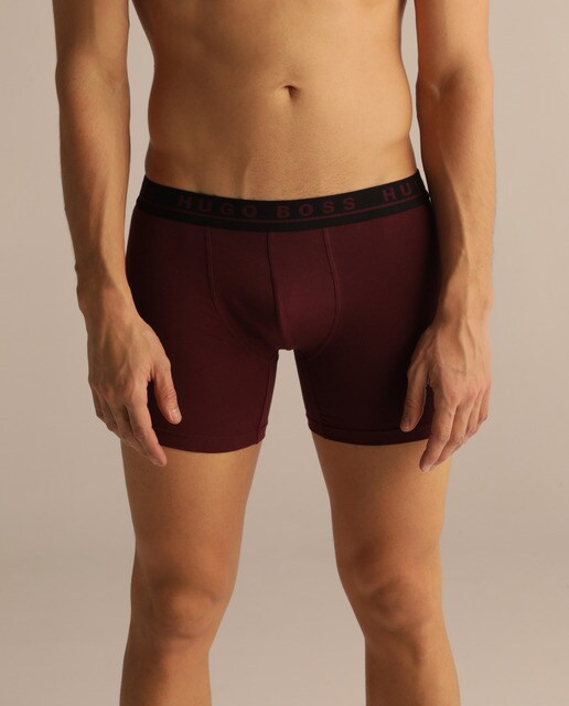 Pack de três boxers de malha pretos de homem