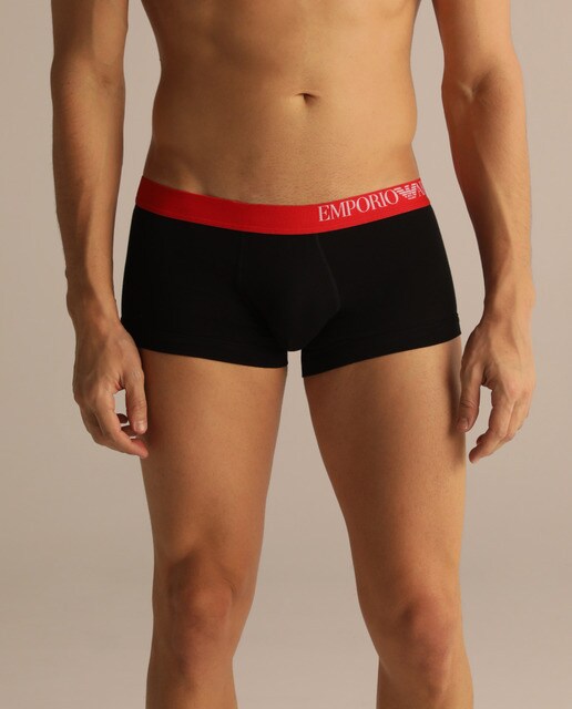 Pack de três boxers de malha pretos de homem
