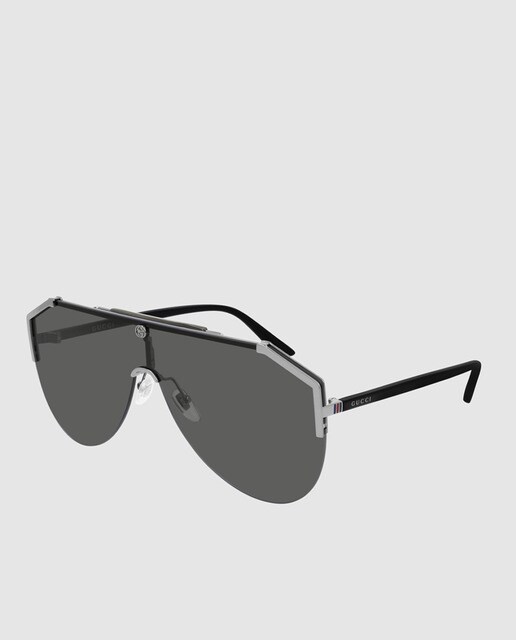 Gafas De Sol De Hombre Gucci De Lente única En Gris Con Varillas En Negro · Gucci · Moda · El 8120