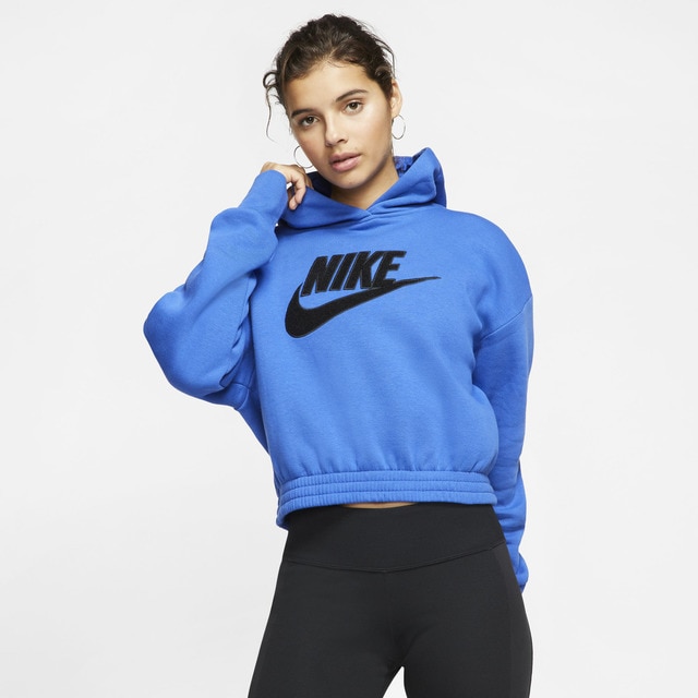 nike blue women's sweatshirt