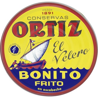 ORTIZ fried skipjack tuna in marinade tin 520 drained weight g