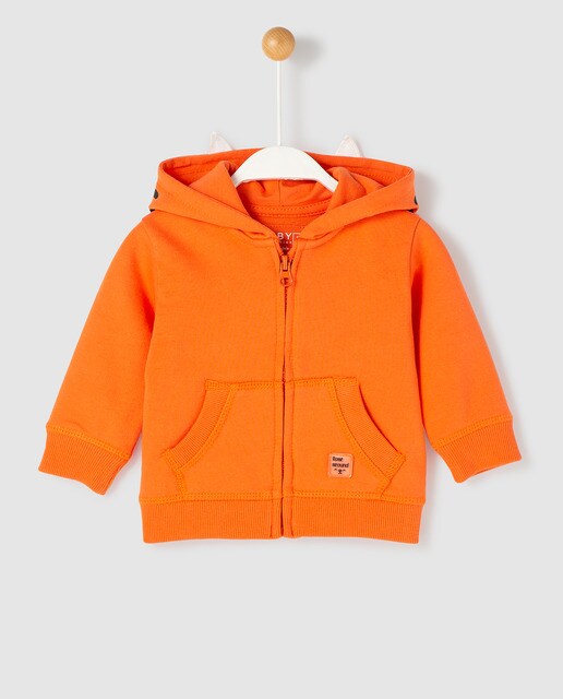 sudadera naranja niño
