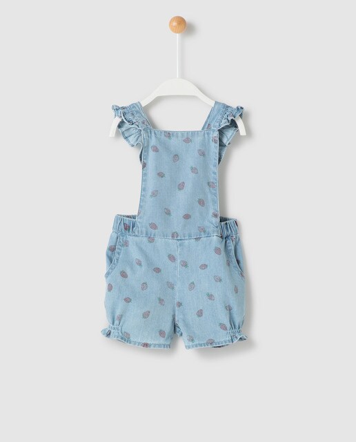 baby girl denim dungarees