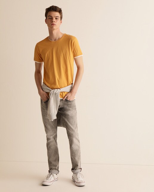 mustard shirt outfit mens