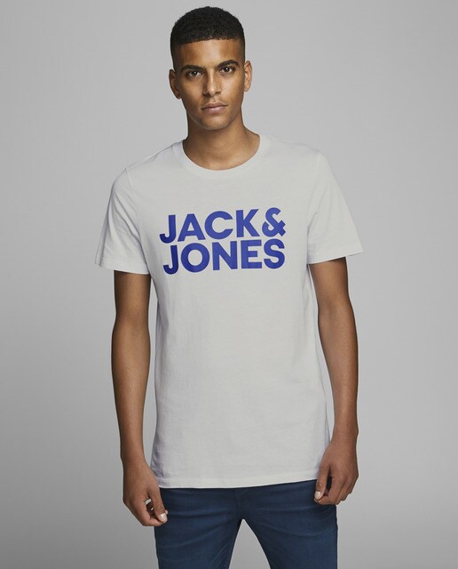 camiseta blanca jack and jones