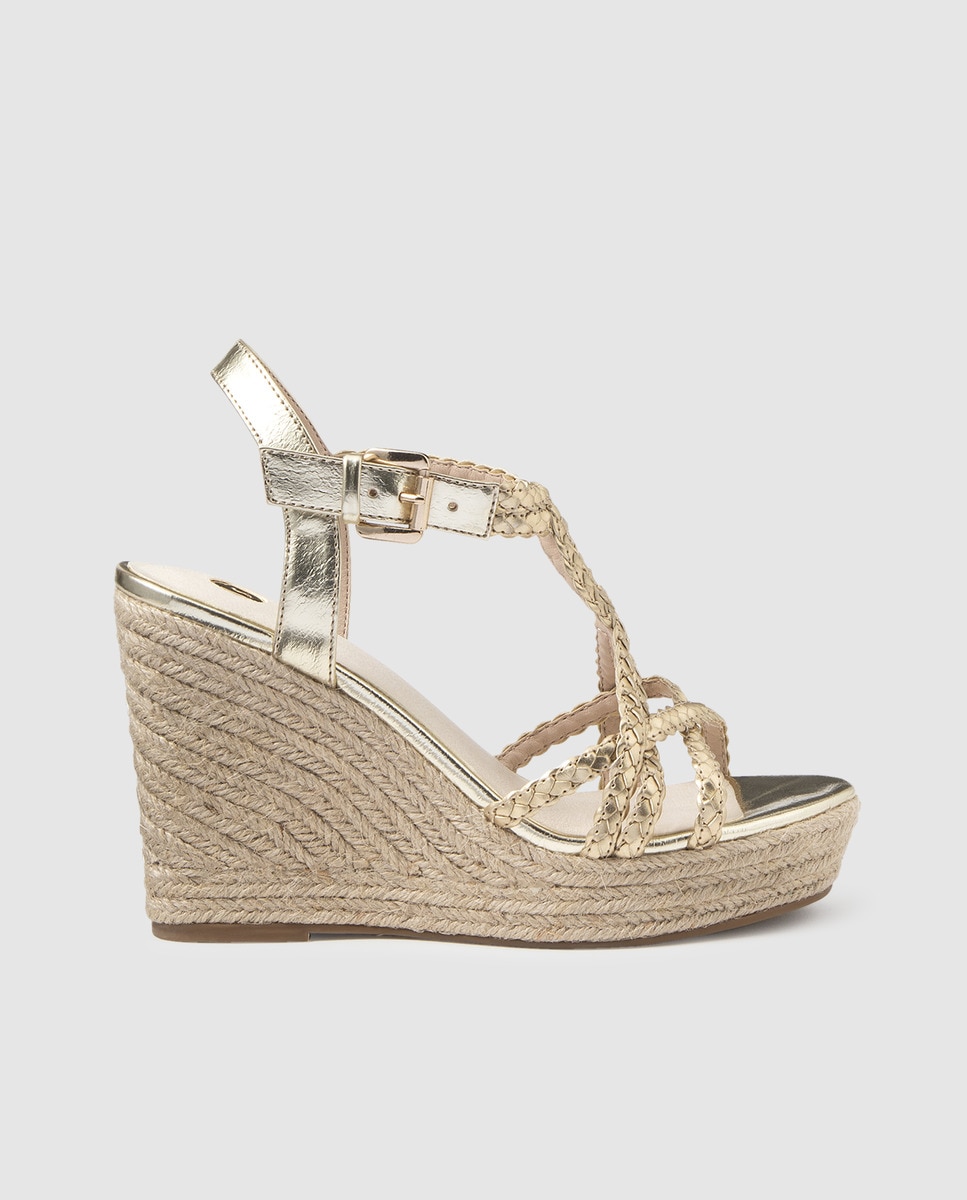 espadrilles compensées fermées femme