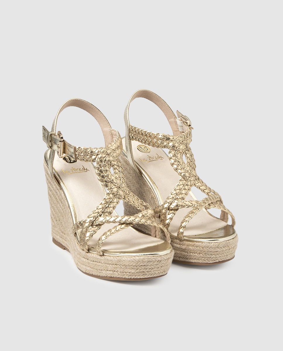 espadrilles compensées fermées femme