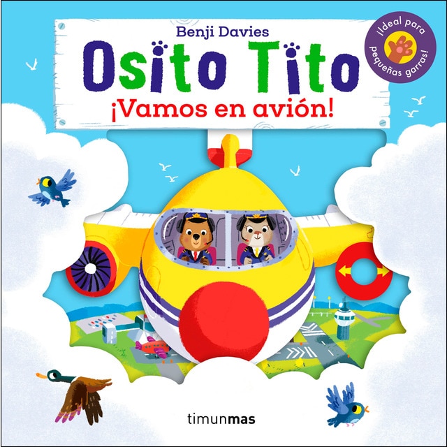 Osito tito. ¡vamos en avión!