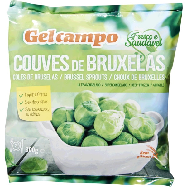 Couves de Bruxelas embalagem 300 g