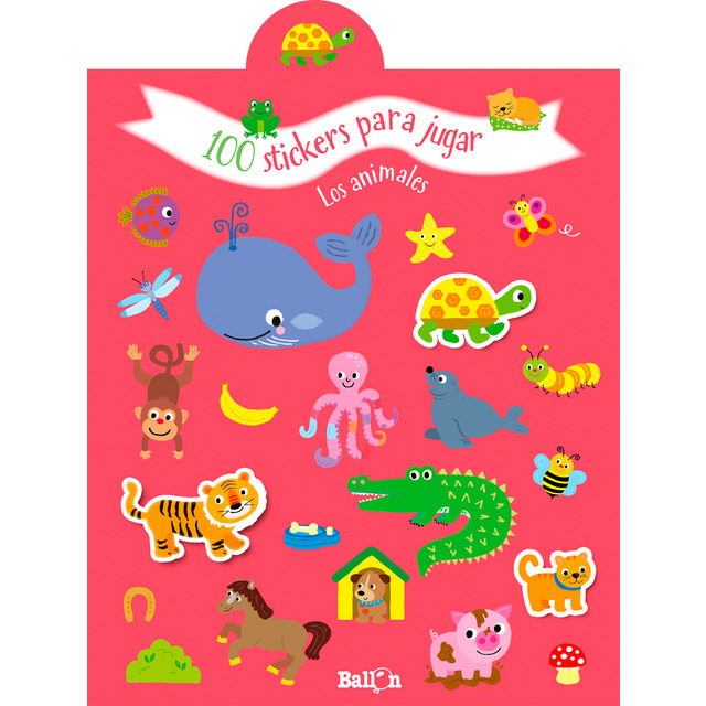 100 stickers para jugar - los animales (Tapa blanda)