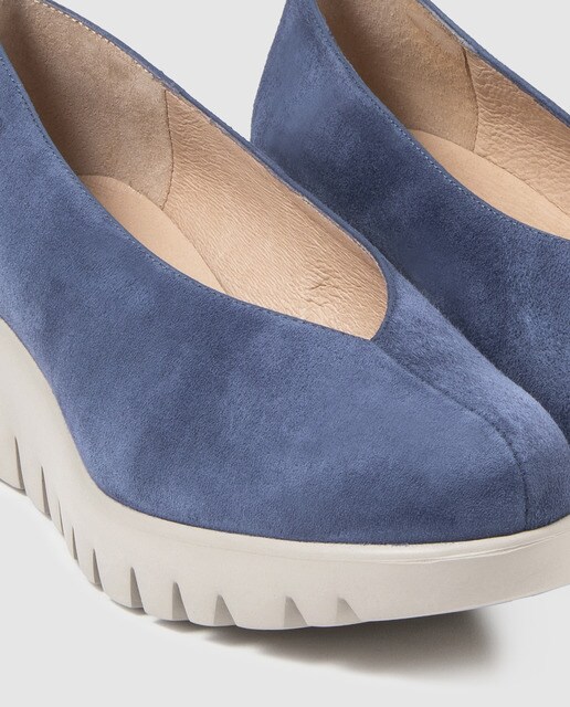 Wonders women's blue wedge court shoes · Wonders · Fashion · El Corte