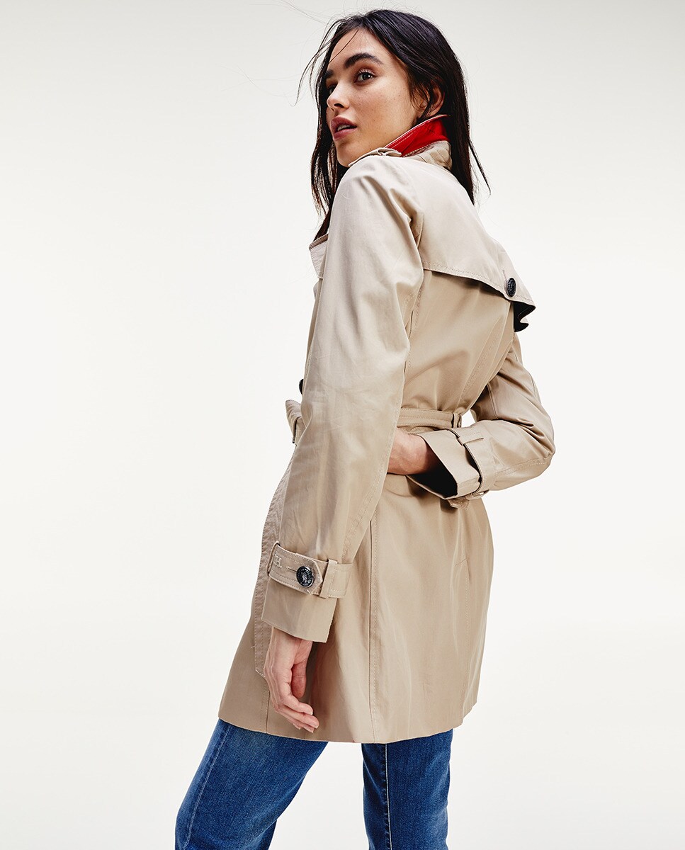 tommy hilfiger gabardina mujer