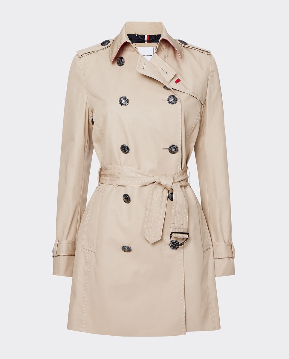 tommy hilfiger gabardina mujer
