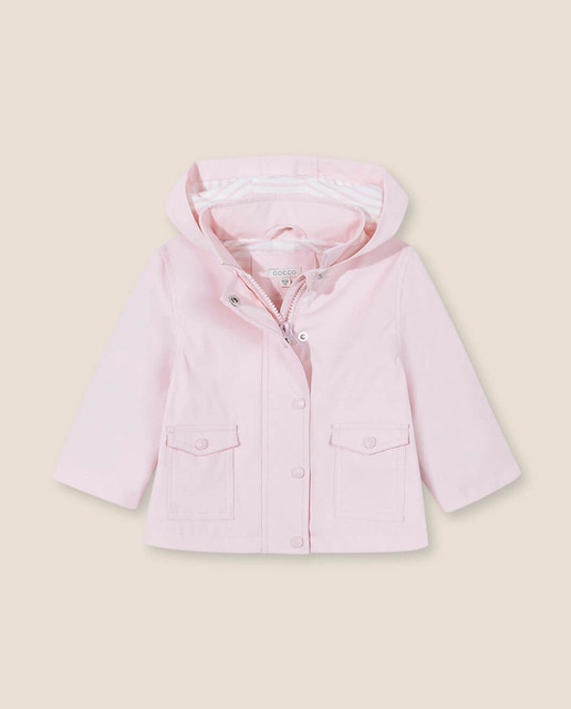 baby girl pink raincoat