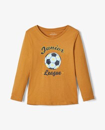 camiseta marron niño