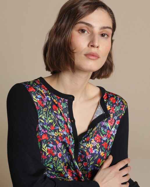 womens floral cardigan