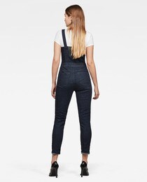 fitted denim jumpsuit