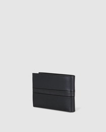 Miguel Bellido men's black leather wallet with coin pocket