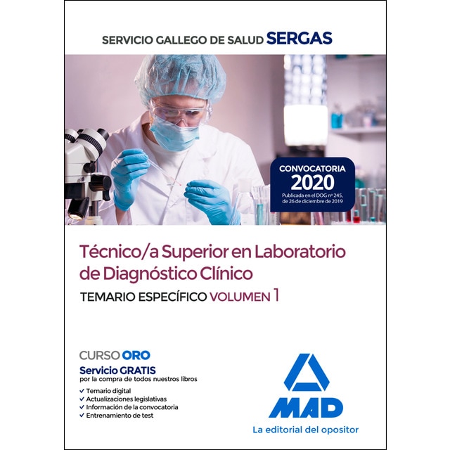 Técnico Superior de Laboratorio de Diagnóstico Clínico del Servicio Aragonés de Salud. Temario específico Vol. 1