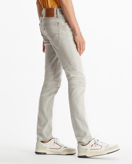 Jeans 519 extra skinny cinzento-claro