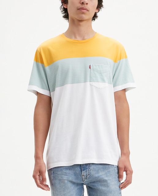 T-shirt de homem branca de manga curta