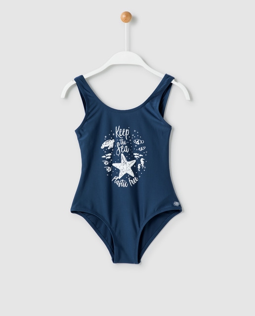 girls navy swimsuit