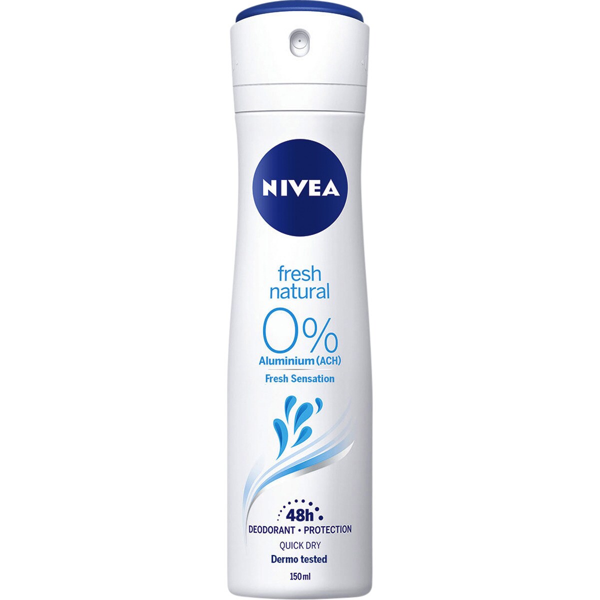 Desodorante Fresh Natural 0 aluminio 48h spray 150 ml · NIVEA