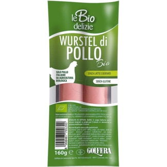 Le Biodelizie Salsichas de Frango Biológicas embalagem 160 g