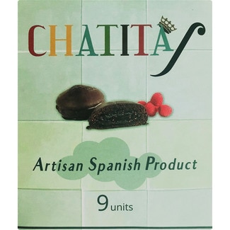 CHATITAS Artisan bizcotelas with filling covered in chocolate 9-pack case 207 g