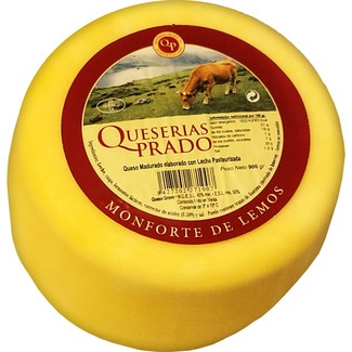PRADO queso gallego de vaca graso madurado elaborado con leche pasteurizada pieza 900 g