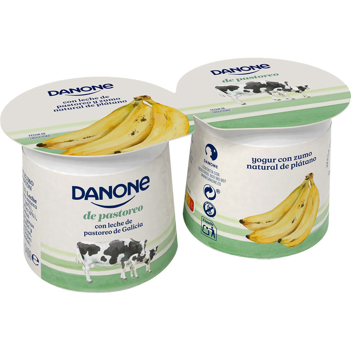 Buy Bananaflavoured yoghurt, glutenfree 2pack units 120 g · DANONE