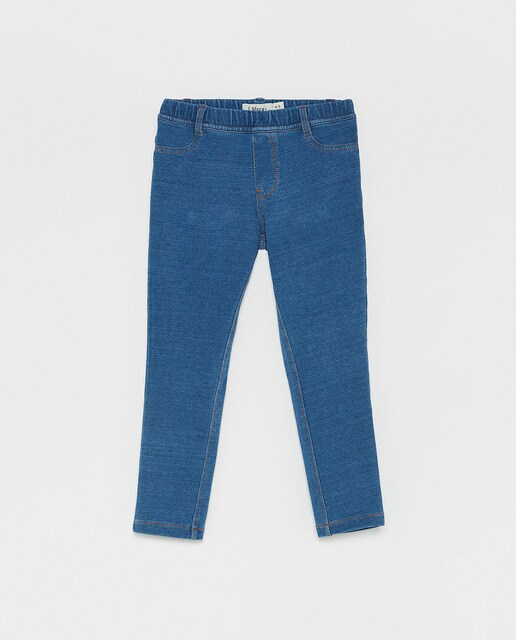 denim effect leggings